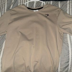 gymshark tan shirt